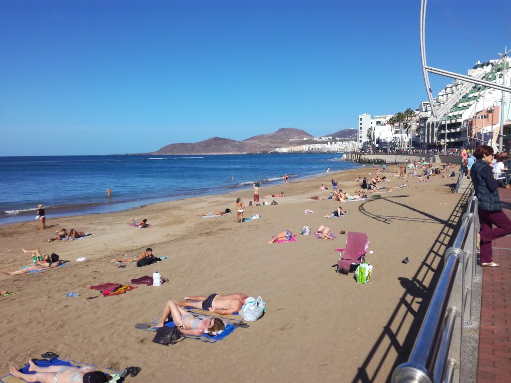 Stranden i Las Palmas i November