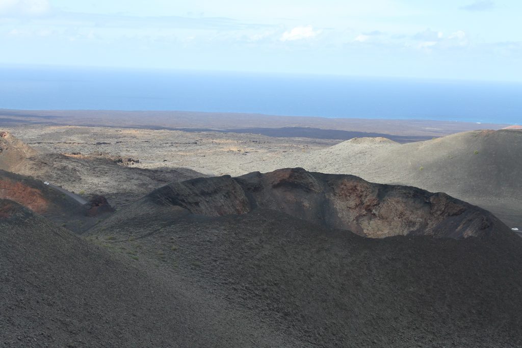 Vulkan krater i Timanfaya National park