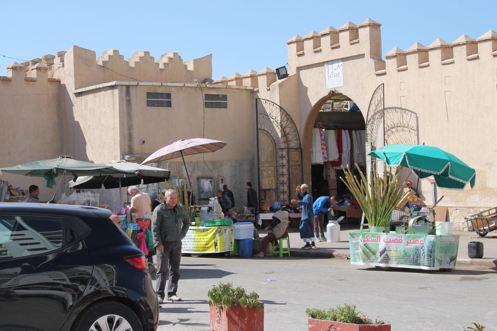 En af indgangene til Agadir Souk (Marked)