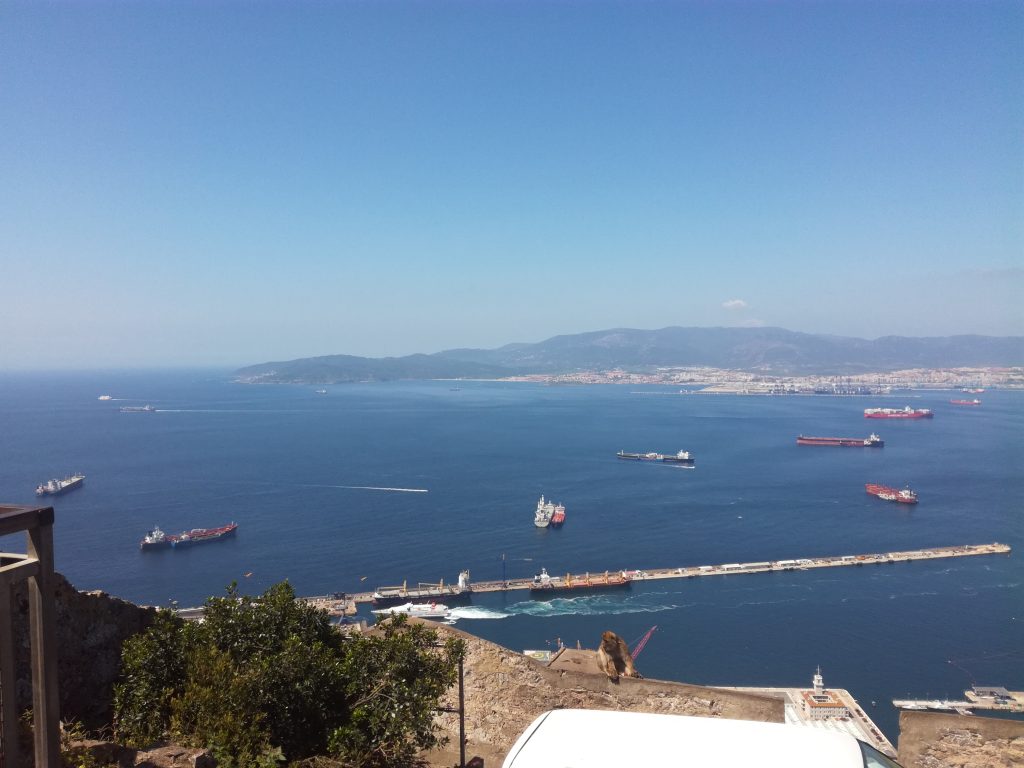 Udsigt fra Gibraltar klippen